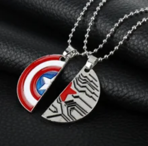 Matching Bucky & Captain America Necklace