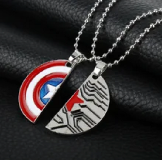 Matching Bucky & Captain America Necklace
